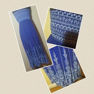 Women's strapless Maxi dress